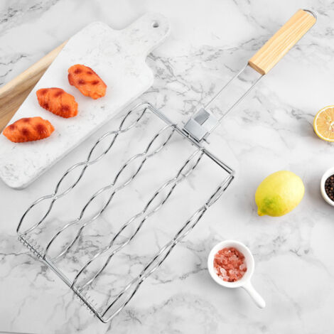 Pinzas para maíz creativas y plegables para uso doméstico, resistentes al calor, para barbacoas, para cocinar maíz al aire libre, herramientas para barbacoa