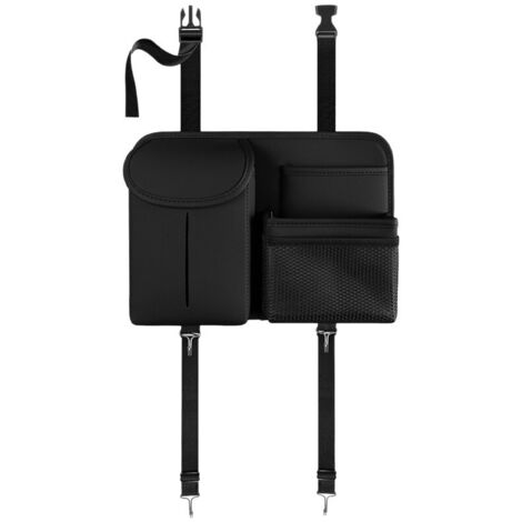 Apto para todos los coches y camiones (negro), bolsa de almacenamiento para el respaldo del asiento del coche (1/3)