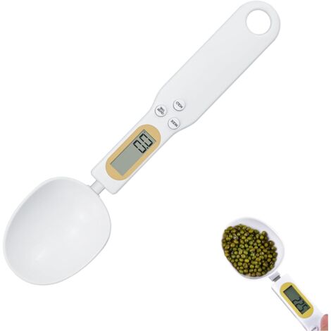Cuchara medidora multifuncional con pantalla digital de precisión, que mide desde 0,1 gramos hasta 500 gramos, con pantalla LCD y 4 unidades de medida (gramos, onzas, gn, ct), ideal para cocinar, prep (1/5)