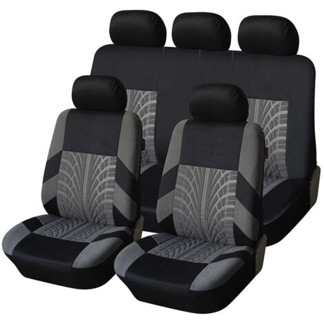 Juego completo de fundas para asientos de coche, fundas de poliéster para los asientos delanteros, con respaldos separados, transpirables, gruesas y de alta calidad, cojines deportivos, accesorios par