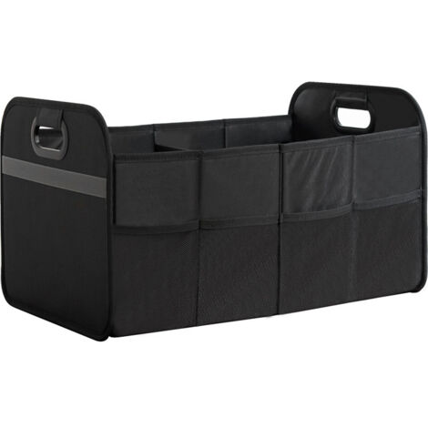 Organizador plegable para maletero de coche, gran capacidad, negro. (1/4)