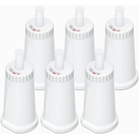 Paquete de 6 filtros de agua de repuesto para cafeteras Sage, compatibles con los siguientes modelos: Sage Barista Express Pro SES810/SES880/SES920/SES980/SES990/SES875/SES008/BES008 (1/4)