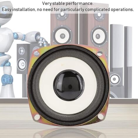 Dos mini altavoces de rango completo de 3 pulgadas, alta sensibilidad, calidad de sonido nítida, 4 Ω 5 W. (1/5)