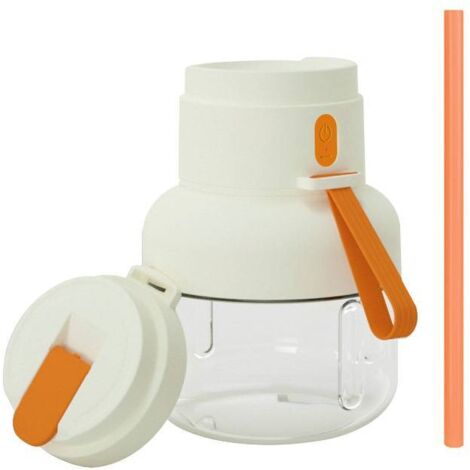 Licuadora/extractor de jugo portátil de 850 ml, vaso de viaje multifuncional, licuadora personal, licuadora de frutas, máquina para hacer batidos (naranja) (1/5)