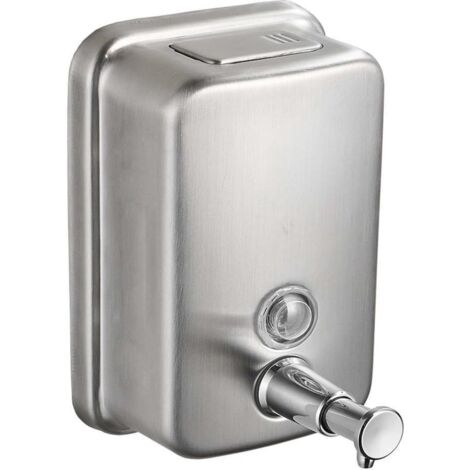 10 x 8,5 x 12,5 cm - Amarillo - Dispensador de detergente para cocina - Dispensador de jabón con botón pulsador - Dispensador de jabón líquido - Imprescindible en la cocina (1/5)