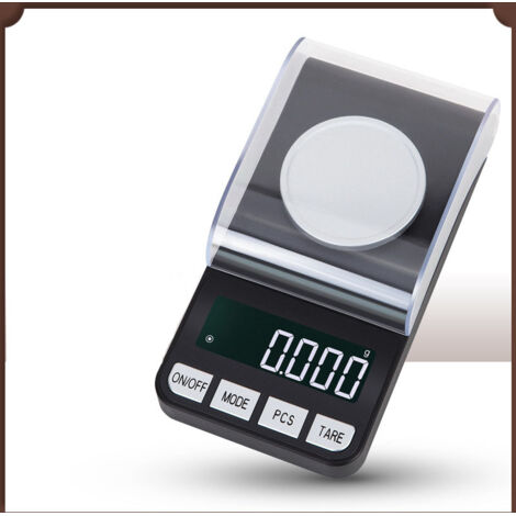 Balanza de joyero, balanza electrónica, balanza de alta precisión al quilate (100 g/0,001 g), balanza electrónica precisa para oro y plantas medicinales. (1/3)