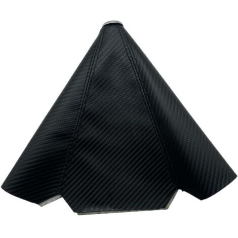 Funda para la palanca de cambios del automóvil, fabricada en fibra de carbono y cuero, con protección contra el polvo, accesorio interior de General Motors, para cambio de marchas manual/automático (f (1/5)
