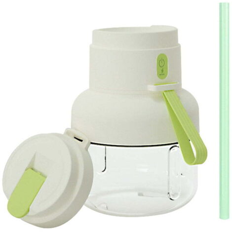 Licuadora/extractor de jugo portátil de 850 ml, vaso de viaje multifuncional, licuadora personal, licuadora de frutas, máquina para hacer batidos (verde) (1/5)