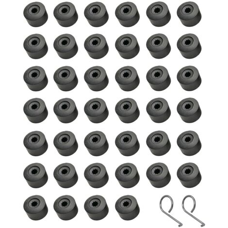 40 tapas para tuercas de rueda + 2 herramientas de repuesto para desmontar las tapas de tuercas y tornillos de las ruedas. (1/4)