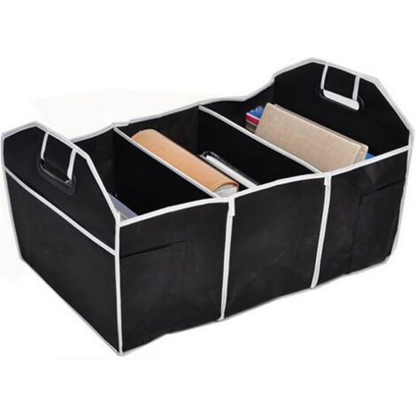Bolsa de almacenamiento para el maletero del coche, bolsa de almacenamiento plegable con asa reforzada, organizador de almacenamiento para el maletero del coche. (1/4)