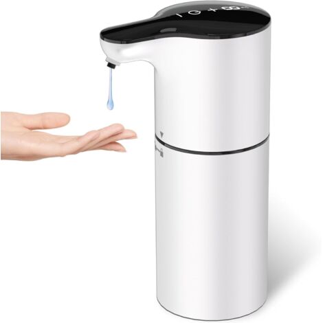 Dispensador automático de jabón líquido/detergente lavavajillas, capacidad ajustable en 8 niveles, dispensador de desinfectante sin contacto de 400 ml, bomba de jabón con sensor, apto para cocinas y b (1/5)