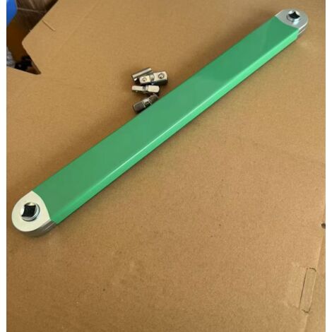 Llave de extensión, kit de extensión de trinquete de cero grados, adaptador de accionamiento, extensión de trinquete universal ideal para espacios reducidos, 39 cm, verde.