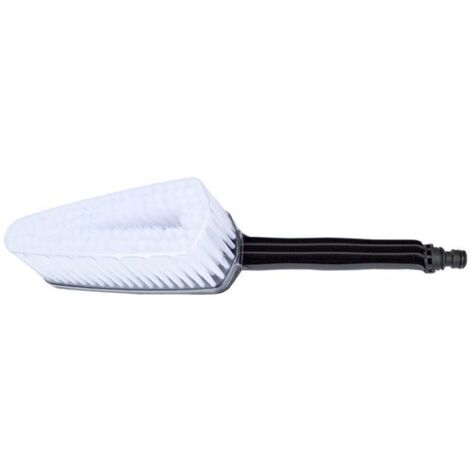 Cepillo para limpieza de coches - Cepillo fijo para hidrolimpiadora - Cerdas largas - Rosca externa M22 - Negro - 1 unidad (1/4)