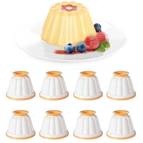 Moldes y ramequines reutilizables para pudín italiano, seguros e inodoros, fáciles de desmoldar y limpiar. (1/3)
