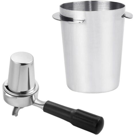 Taza medidora de café, taza medidora de espresso para baristas, compatible con portafiltros de barista de 51-54 mm, taza medidora de café de acero inoxidable, accesorio para máquinas de espresso para  (1/5)