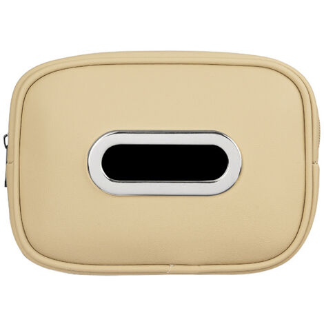 Caja multifuncional para pañuelos de coche con tapa, caja grande rectangular para guardar pañuelos. (1/2)