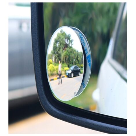 2 espejos retrovisores traseros para puntos ciegos para coches, furgonetas y motocicletas, gran angular ajustable. (1/5)