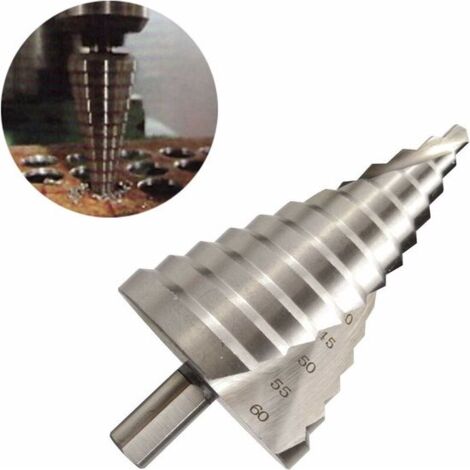 Juego de 3 brocas de elevación para tuberías de PPR, escariador de tuberías de PPR de alta resistencia con vástago hexagonal de 1/4 de pulgada, abridor de agujeros escalonado, adecuado para tuberías d (1/4)