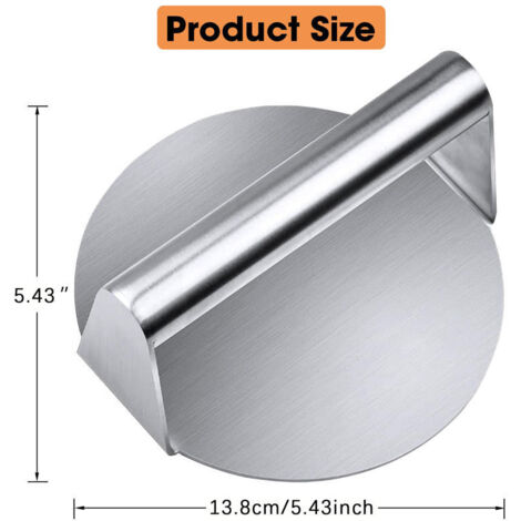 La picadora de hamburguesas de acero inoxidable es un accesorio de cocina adecuado para carnes cocinadas. (1/5)