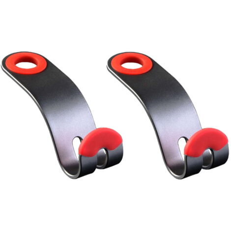 Ganchos metálicos para coche: ganchos de aleación de aluminio para asientos traseros, aptos para interiores de automóviles, ganchos para bolsos y abrigos, y accesorios de almacenamiento. (1/3)