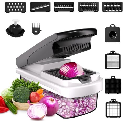 Cortador de verduras multifuncional para uso en la cocina, apto para ensaladas, patatas, queso, etc. (1/4)