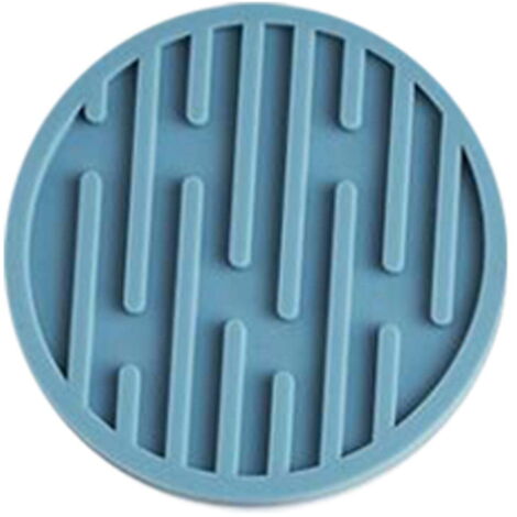 6 posavasos redondos de silicona, resistentes al calor, aptos para tazas de té, tazas de café y mesas - Verde (1/3)