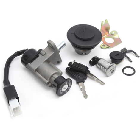 Conjunto de interruptor de encendido de 4 cables para scooter de gasolina GY6 de 50 cc y 150 cc 139QMB, nuevo para ciclomotor chino - Crezuo (1/5)