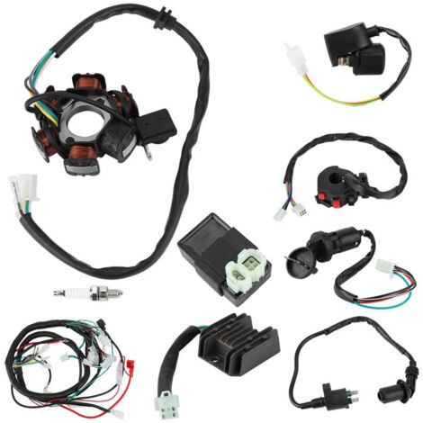 Kit rectificador de cableado CDI, de metal y plástico de alta calidad para automóviles - Crezuo (1/4)