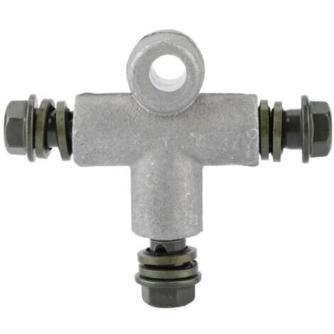 Adaptador de manguera de aceite de freno hidráulico de 3 vías para motocicleta ATV, conexión de manguera en forma de T de 10 mm, tapones de drenaje de aceite de motor automotriz, manguera para motocic (1/4)