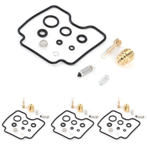 Kit de reparación y reconstrucción de carburador (4 piezas) compatible con Suzuki GSX750F Katana / GSF1200 Bandit-Crezuo (1/4)