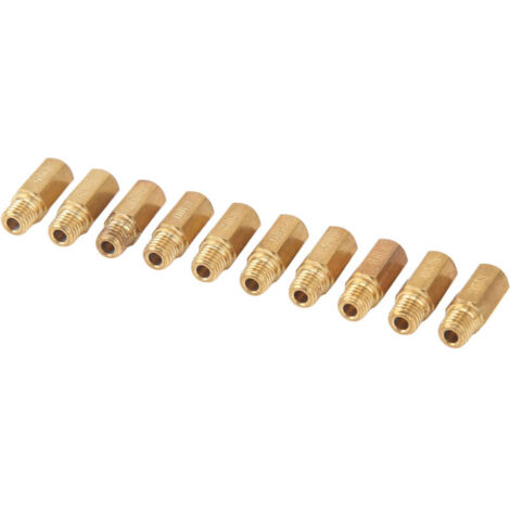 Surtidores principales de carburador metálicos, rosca de 5 mm x 0,8, boquilla principal de repuesto para Keihin PWK PE OKO KOSO, 10 unidades - Crezuo (1/4)