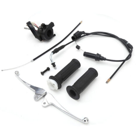 Kit de interruptor de encendido y puño del acelerador para Yamaha YZinger 50 y PeeWee PW50 – Materiales ABS y PVC – Fácil instalación – Crezuo (1/4)