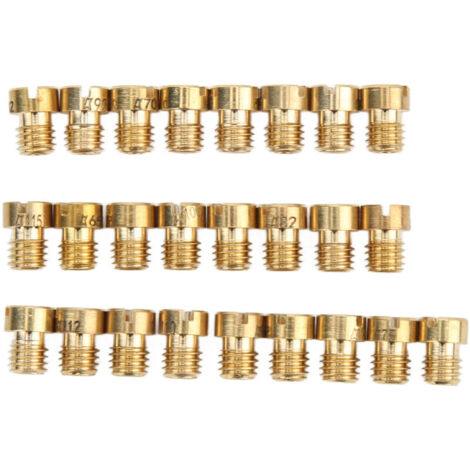 Kit de 25 piezas de surtidores principales para carburador 55-115 M5 para Dellorto PHBG – Juego de precisión, ajuste óptimo, para aficionados y profesionales, alta compatibilidad – Crezuo (1/5)