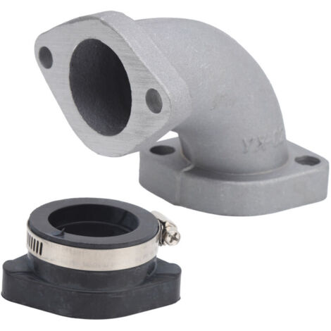 Colector de admisión de carburador de 1 pulgada con adaptador, apto para motos de trail/tierra PIT PRO de 110 cc, 125 cc, 140 cc y 150 cc - Crezuo