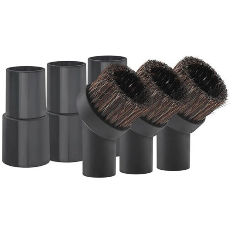 3 paia spazzole aspirapolvere crine cavallo rotonde connettori universali tubo standard (1/4)