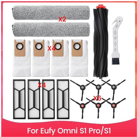 Kit accessori per robot aspirapolvere Omni S1 Pro/S1 ricambi mop spazzola laterale principale filtro HEPA sacco (1/5)
