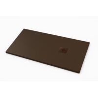 Ardesia Ultra-Slim Slate Effect Shower Tray - Chocolate Brown RAL 8017 70x150cm Chocolate Brown Grate