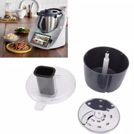 Trancheuse à légumes pour TM5 et TM6. Râpe à légumes en acier inoxydable et ABS. Accessoire pour robots culinaires, râpe de cuisine et râpe pour divers types de légumes.