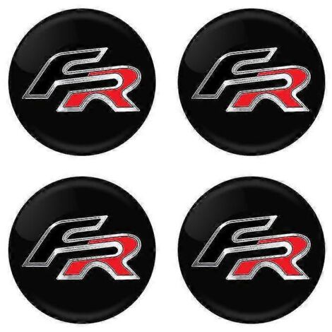 Autocollants pour enjoliveurs de roue de 56 mm, autocollants pour jantes de voiture, cache-emblème, décoration pour Seat Cupra FR+ Ibiza Leon Altea Belt Racing, pour FR