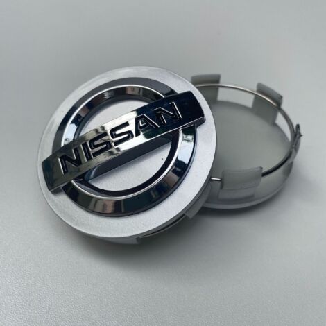 Quatre enjoliveurs de roue d'origine de 60 mm, adaptés aux Nissan Nismo Tiida Teana GTR 350Z 370Z 240SX Juke Note Versa 26 pouces argent.