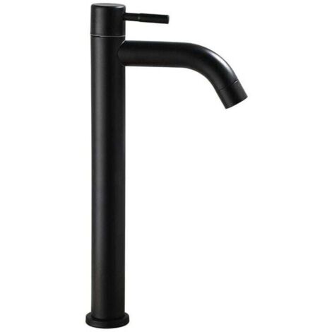 Robinet de salle de bain – Robinet de salle de bain – eau froide uniquement. Noir (1/4)