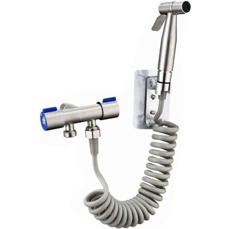 Douchette de bidet, pommeau de douchette pour WC bidet, douchette de bidet en acier inoxydable, pommeau de douchette pour kit bidet avec douchette. (1/5)