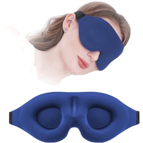 Masque de sommeil 3D occultant à 360°, respirant et sans pression pour un sommeil réparateur, adapté aux étudiants et étudiantes en résidence universitaire.