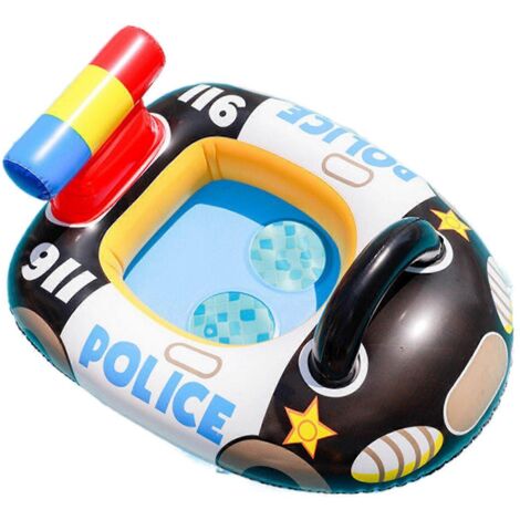 Bouée gonflable pour bébé en forme de voiture - Siège de natation pour tout-petit - Cadeau d'été amusant (1/5)
