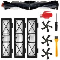 Kit de brosses de rechange compatible avec les aspirateurs robots Neato Botvac☛ série D et Neato Botvac☛. Accessoires pour les modèles Neato D3, D5, D7, D75, D80 et D85.