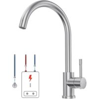 Low Pressure Kitchen Tap Stainless Steel,360° Rotatable Kitchen Tap Low Pressure