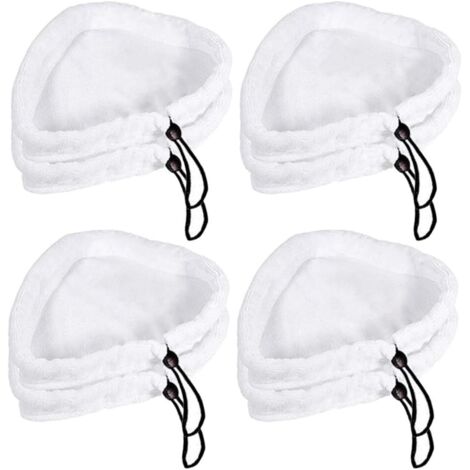 Lot de 8 Chiffons en Microfibre Pads de Nettoyage Universel Compatible avec d'autres Balais Vapeur Pièces de rechange de vadrouilles lavables (1/5)