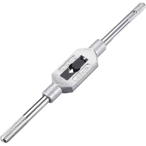 Odipie – Clé à tarauder réglable pour tarauds M1-M12 et 1/16' - 1/2' – Acier à outils avec finition chromée – Pour taraudage précis
