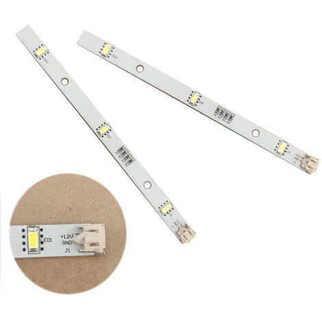 Paryou – Lot de 2 bandes lumineuses LED 16 cm – Blanc lumière du jour 5700K – Compatible réfrigérateurs Rongsheng Hisense Logik - Mddz-162a (1/4)