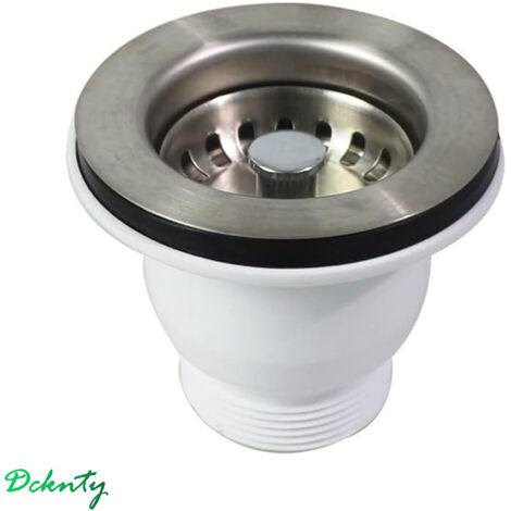 Paryou – Bonde de lavabo en acier inoxydable – Filtre d'évier 85 mm – Diamètre trou compatible 57 à 74 mm – Installation facile et durable (1/5)